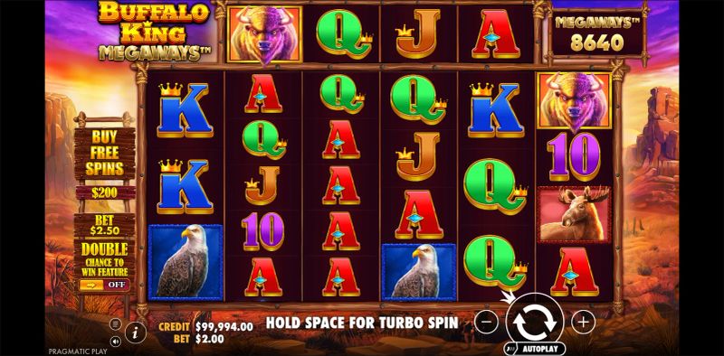 Buffalo King Megaways slot screenshot