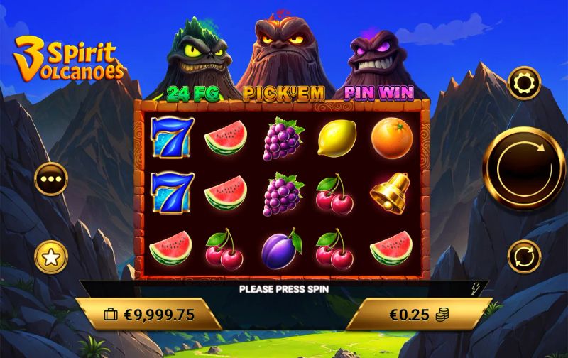 3 Spirit Volcanoes slot screenshot