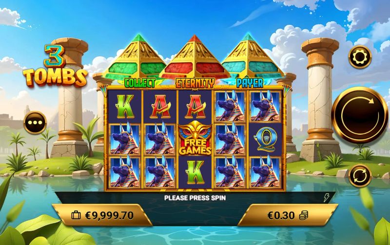 3 Tombs slot screenshot
