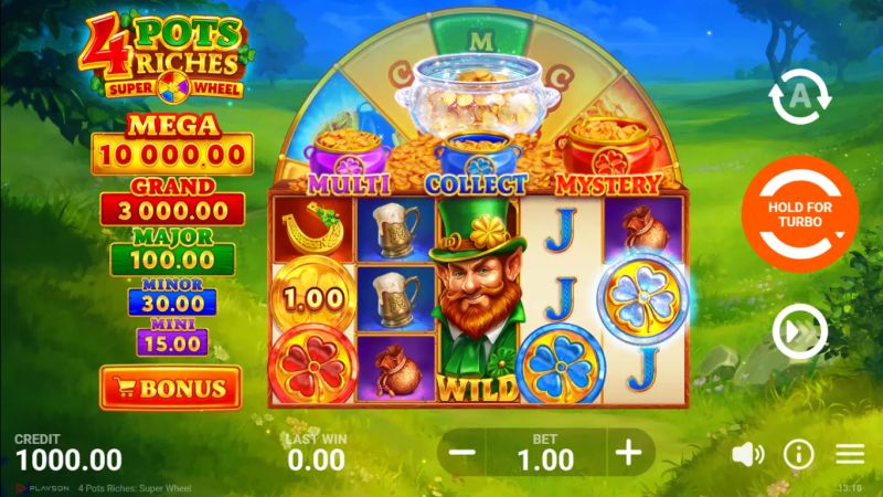 4 Pots Riches: Super Wheel slot screenshot