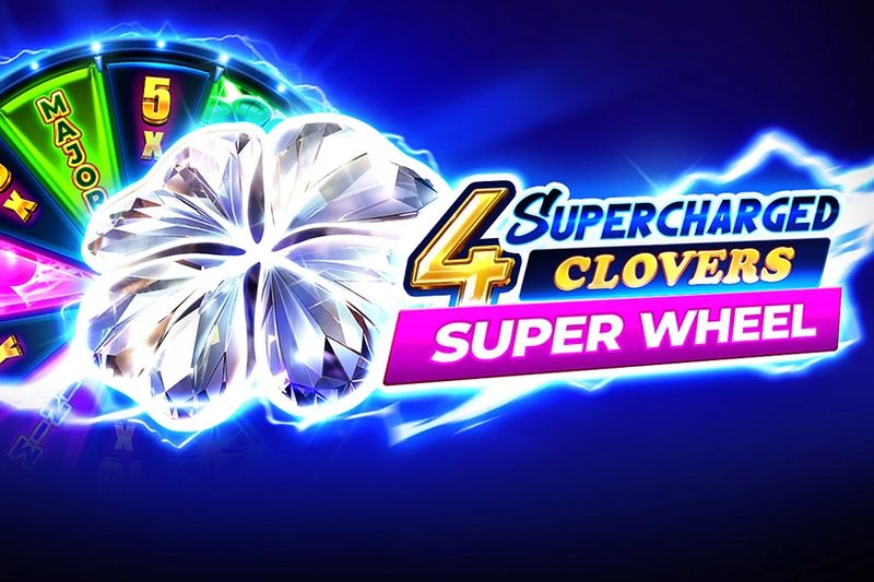 4 Supercharged Clovers: Super Wheel slot symbols and paytable