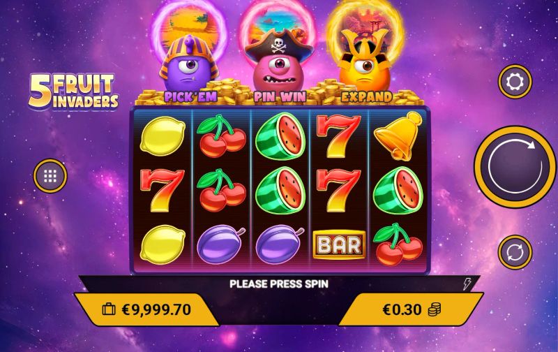 5 Fruit Invaders slot screenshot
