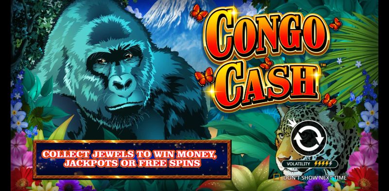 Congo Cash slot symbols and paytable