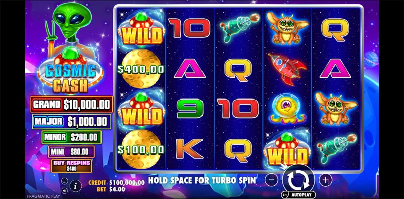 Cosmic Cash slot screenshot