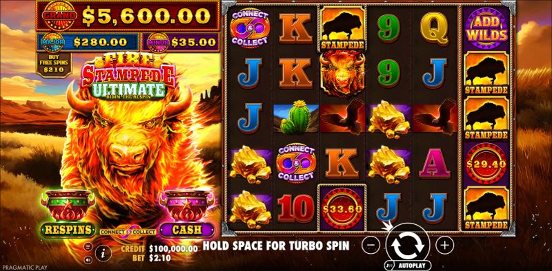 Fire Stampede Ultimate slot screenshot