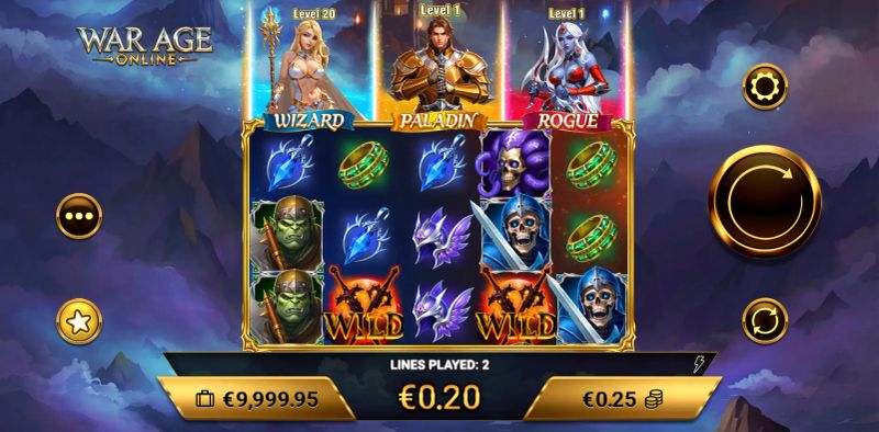 WarAge Online slot screenshot